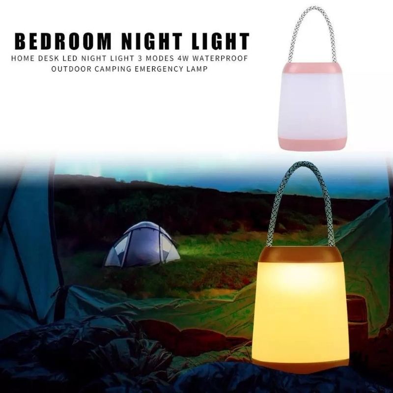 Lámpara LED de Emergencia, LBP Portátil, Regulable, con Baterías, Luz cálida, 12.5cm (5in) -Rosa