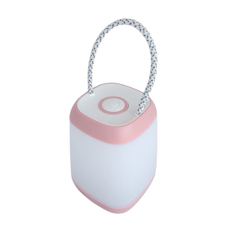 Lámpara LED de Emergencia, LBP Portátil, Regulable, con Baterías, Luz cálida, 12.5cm (5in) -Rosa