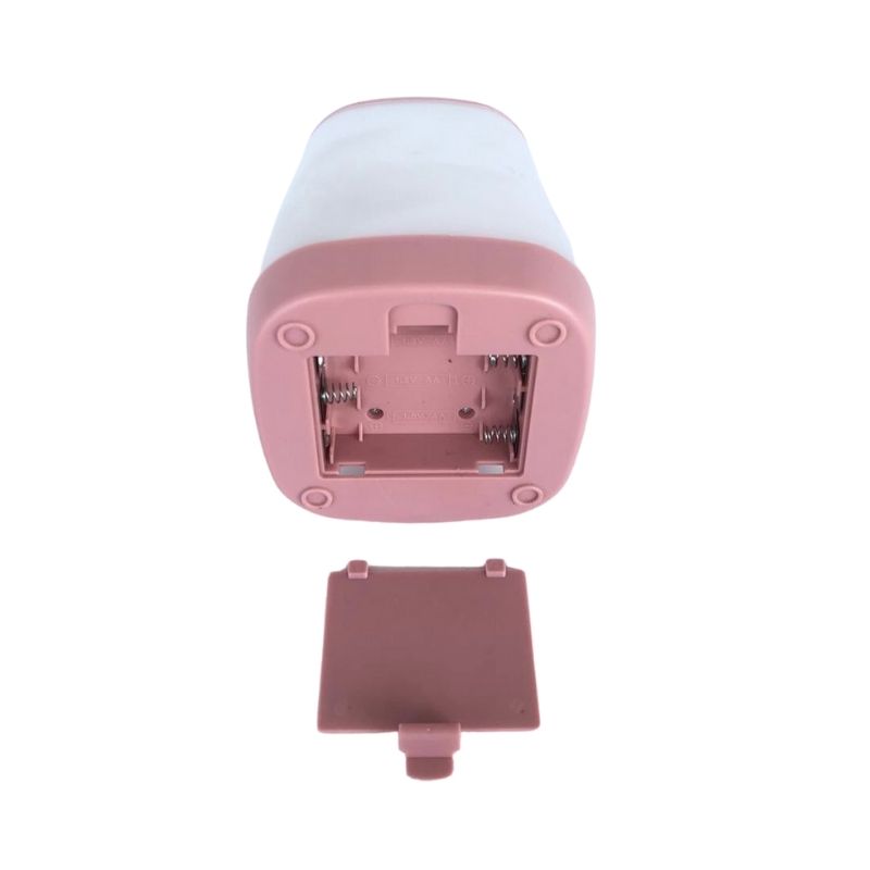 Lámpara LED de Emergencia, LBP Portátil, Regulable, con Baterías, Luz cálida, 12.5cm (5in) -Rosa