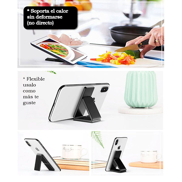 SOPORTE CELULAR GEL SILICON ADHERIBLE A CUALQUIER SUPERFICIE MULTIFUNCION GEL PAD