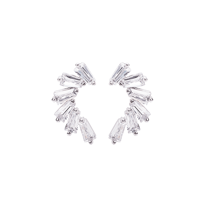 Aretes de plata con Ziconia AZHARA