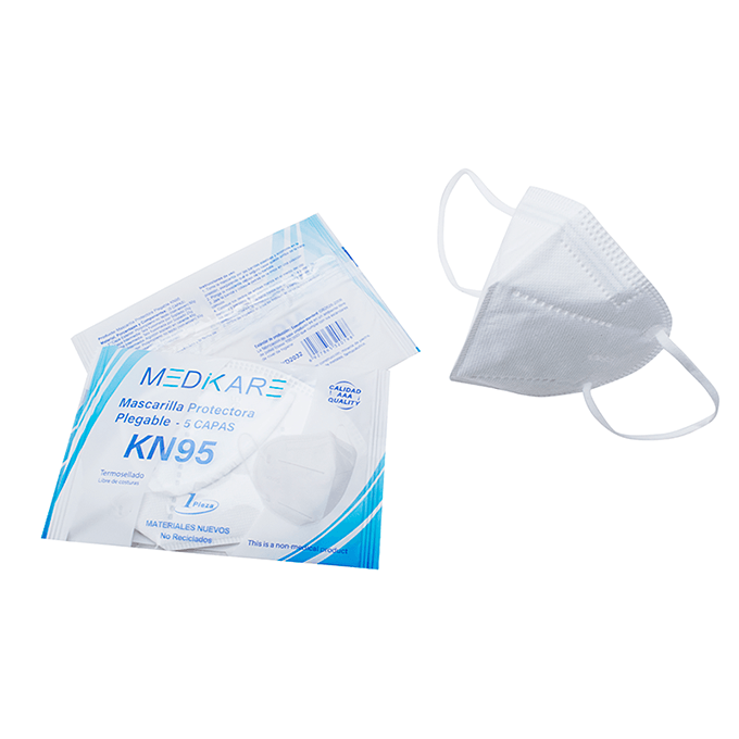 Mascarilla Kn95 - Cubrebocas 5 Capas (20 Piezas) Medikare
