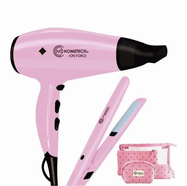 Combo de belleza, Secadora y Alaciadora MS Hometech HS-100 Incluye