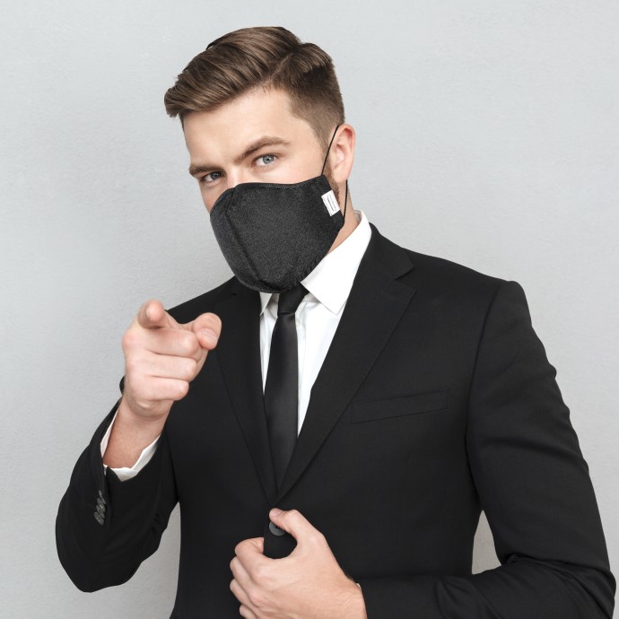 Cubrebocas Formal De Vestir Elegantes 3-pack Negro,azul,gris by Puente Denver