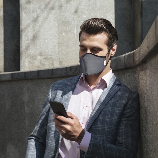 Cubrebocas Formal De Vestir Elegantes 3-pack Negro,azul,gris by Puente Denver