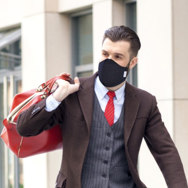 Cubrebocas Formal De Vestir Elegantes 3-pack Negro,azul,gris by Puente Denver