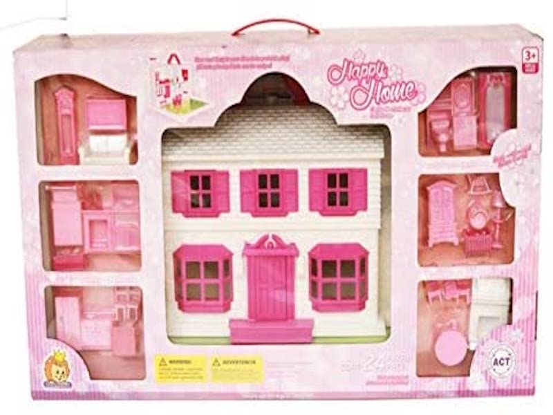 Casa de Muñecas Happy Home Promeyco Estilo Californiano 24 Accesorios El Bazar Store