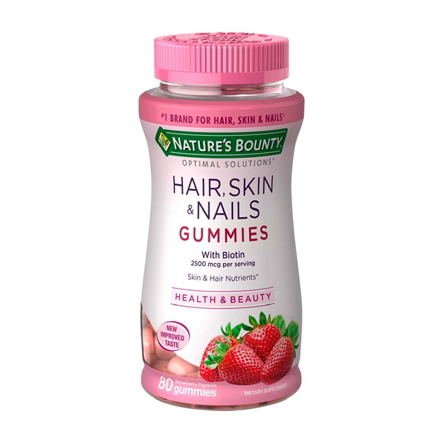 Natures Bounty Hair, Skin & Nails Gummies con Biotina