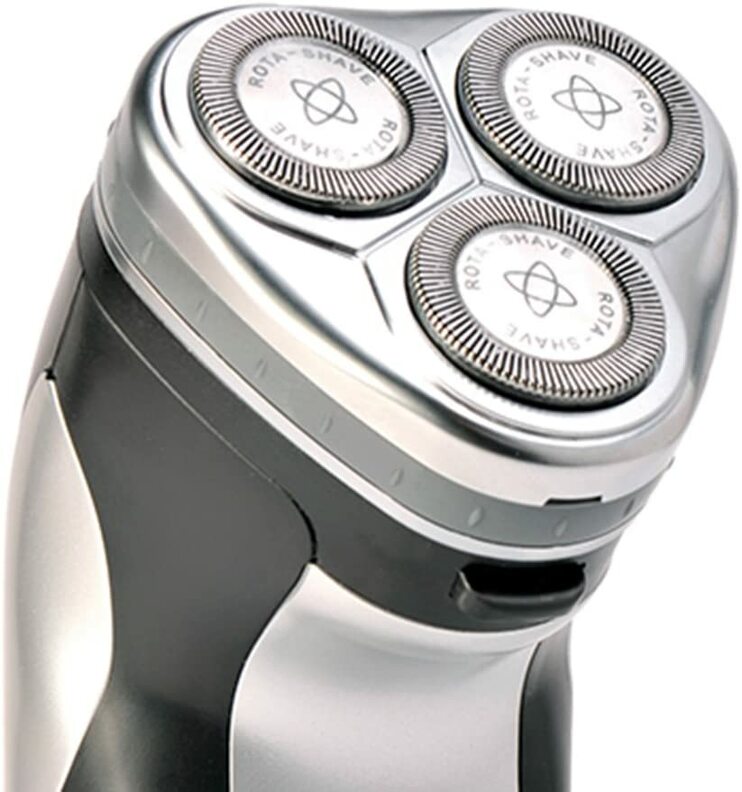 RASURADORA BARBA Y BIGOTE 3 CABEZAS ELECTRICA RECARGABLE GRIS/NEGRO TIMCO BSK-9000