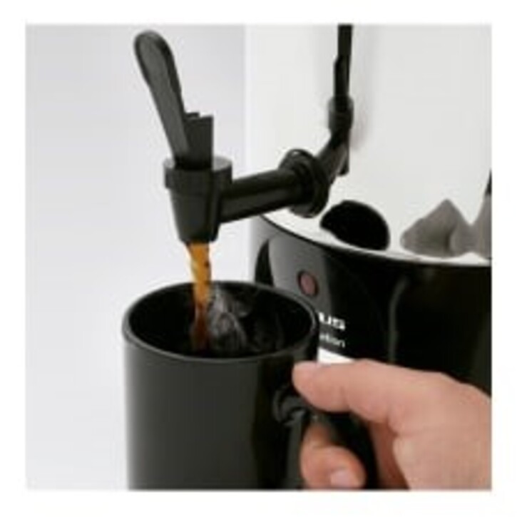 cafetera 40 tazas automática jarra de acero inoxidable plata/negro taurus  columba