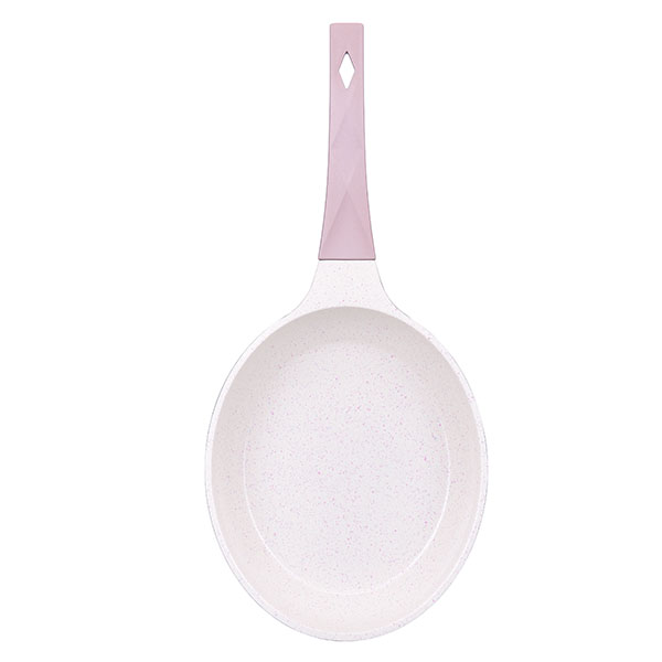 Batería de Cocina Set 9 pzas Mármol Antiadherente Serenity Rosa Oro