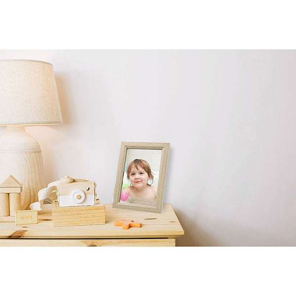 Elegante moderno portaretrato de madera baby shower, decoracion, regalo, recamara. Hw155-6x8