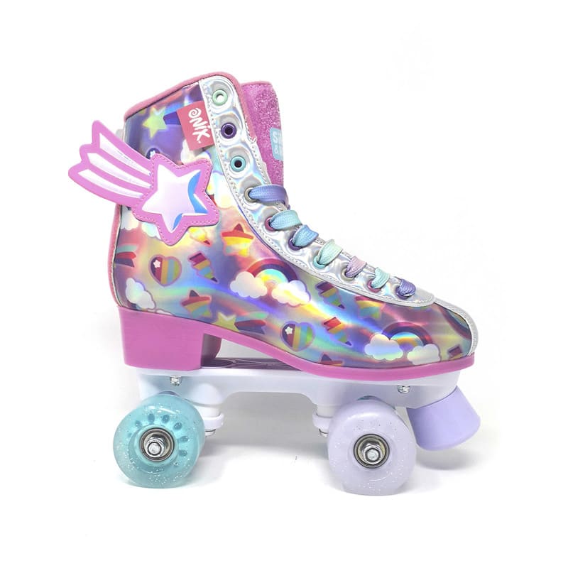 Patines De 4 Ruedas Onix Para Niña Color Rosa Con Estampado