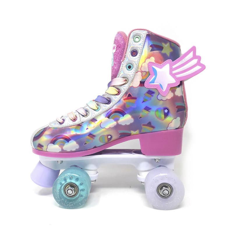 Patines De 4 Ruedas Onix Para Niña Color Rosa Con Estampado