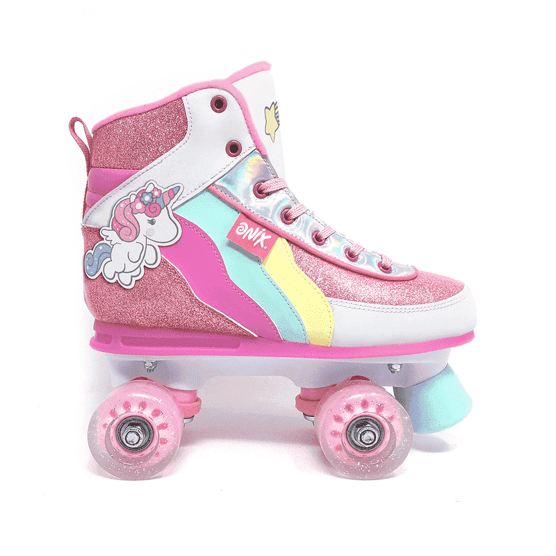 Patines De 4 Ruedas Onix Para Niña Color Rosa Shine Glitter