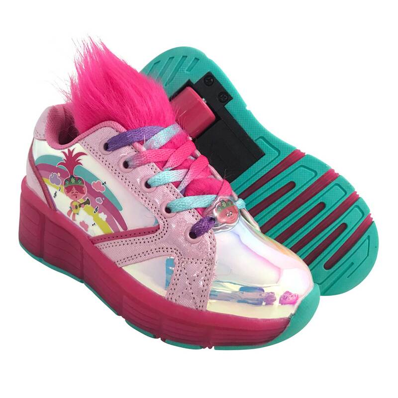 Tenis PatÃn Trolls Para Niña Color Rosa Metálico Con Peluche