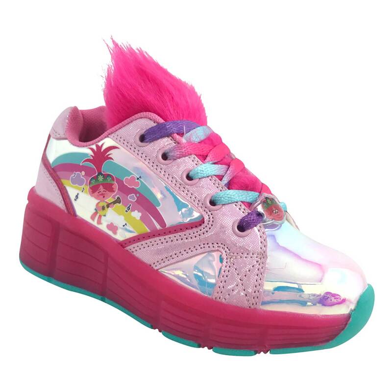 Tenis PatÃn Trolls Para Niña Color Rosa Metálico Con Peluche