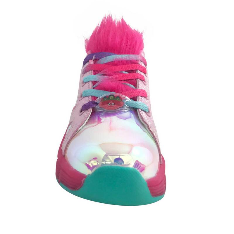 Tenis PatÃn Trolls Para Niña Color Rosa Metálico Con Peluche