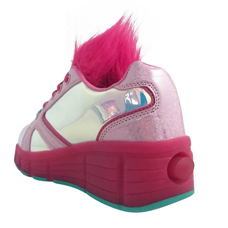 Tenis PatÃn Trolls Para Niña Color Rosa Metálico Con Peluche