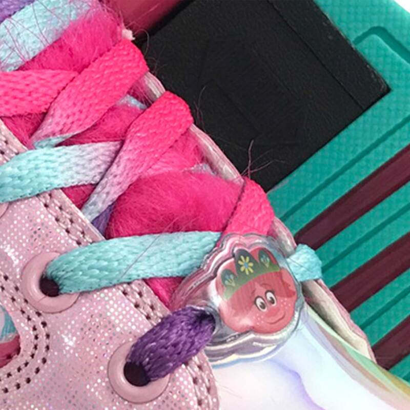 Tenis PatÃn Trolls Para Niña Color Rosa Metálico Con Peluche