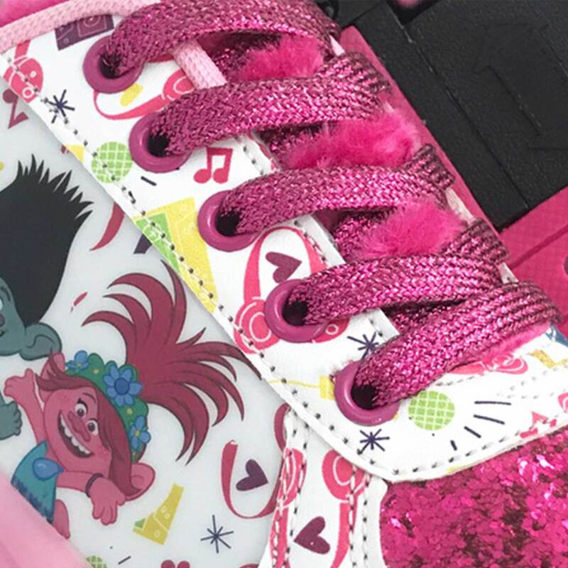 Tenis PatÃ­n Trolls Para NiÃ±a Color Rosa Shine De Glitter