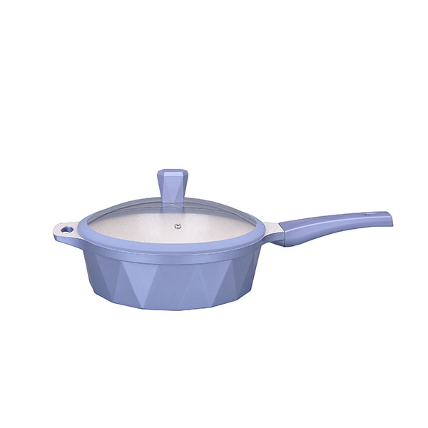 Batería de cocina Set 9 pzas Mármol Antiadherente Serenity Azul