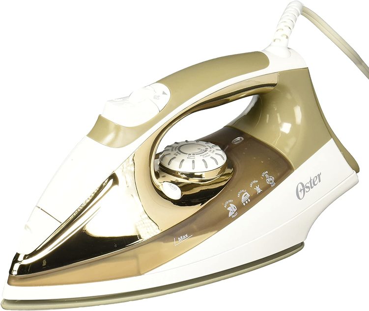 PLANCHA DE VAPOR SUELA CERAMICA DORADA/BLANCO OSTER    GCSTSP6206