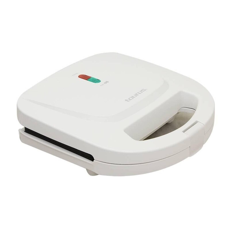 WAFLERA 2 REBANADAS ELECTRICA ANTIADHERENTE BLANCA TAURUS   LANCHE-WAFFLE   