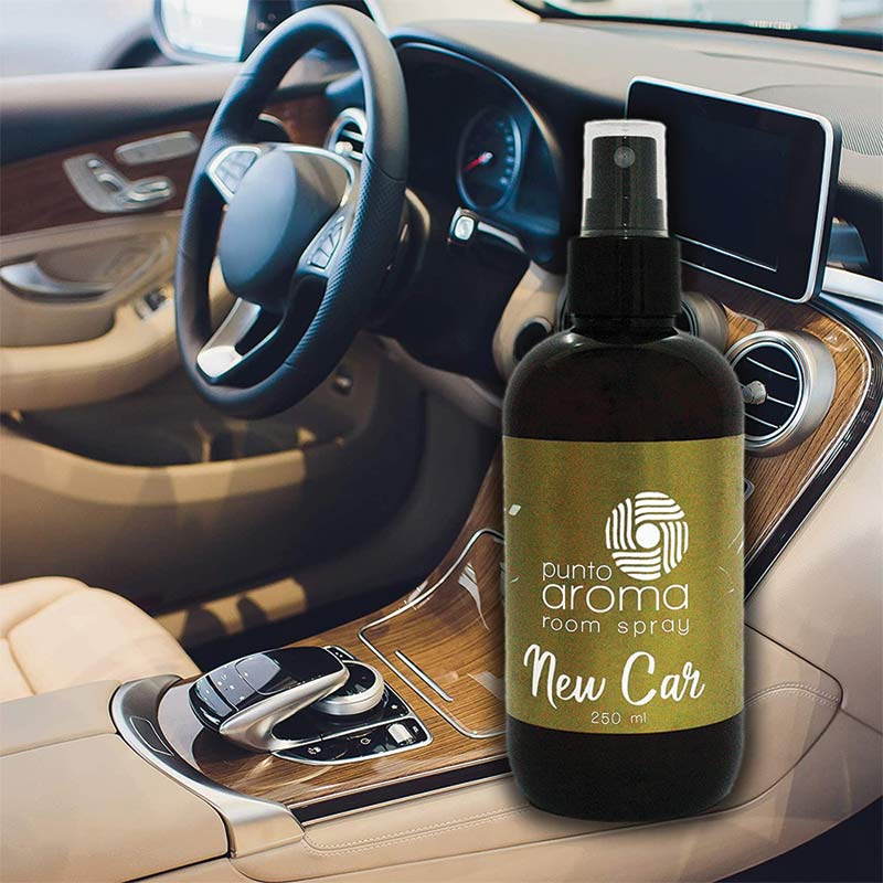 Kit 2x Ambientador de Fragancia,1x Aroma Coche Nuevo - Aroma Naranja + New Car