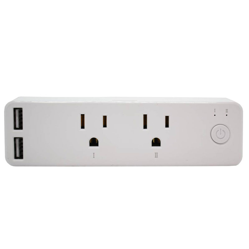 Enchufe inteligente smart plug Compatible con Amazon Alexa google home smart socket (2 salidas+2 puertos USB)