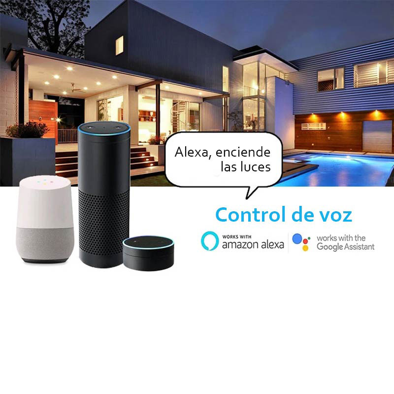 Enchufe inteligente smart plug Compatible con Amazon Alexa google home smart socket (2 salidas+2 puertos USB)