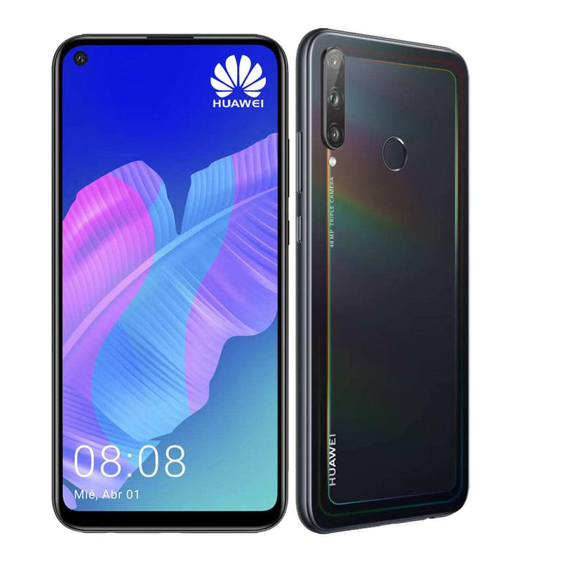 Celular Huawei P40 Lite E 64gb 4GB RAM Negro Medianoche + Bocina + Pop Socket
