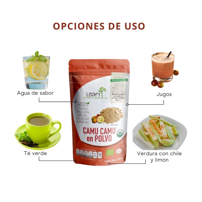 Camu Camu Orgánico Superfood Leafy 