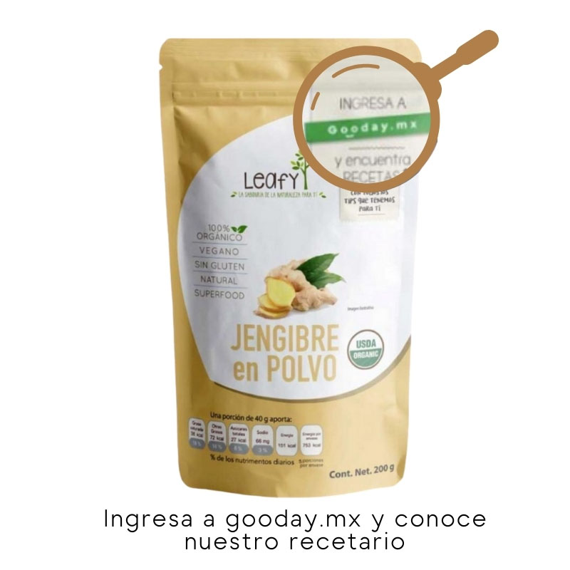 Jengibre Orgánico En Polvo Superfood, 200 Gramos