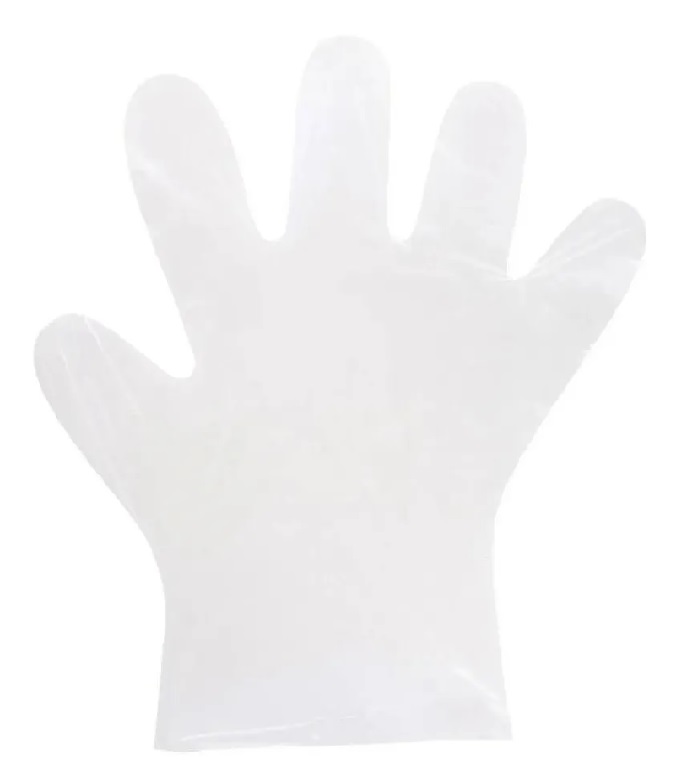 Guantes desechables de polietileno