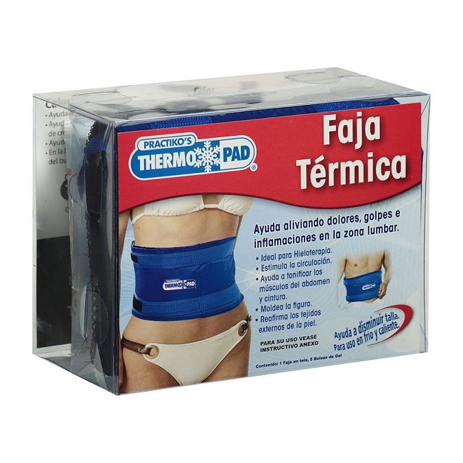 Faja térmica Thermo Pad 1 pza y 5 bolsas de gel