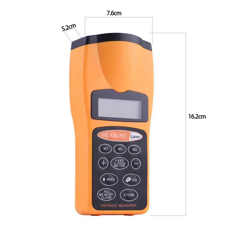 Medidor De Distancia Láser Ultrasónico LCD
