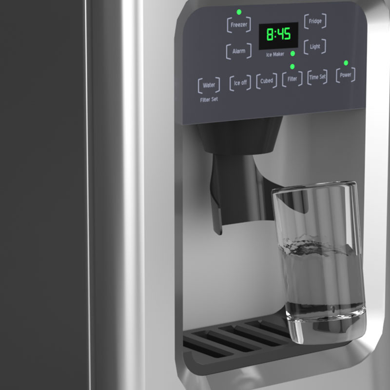 Dispensador de agua para refrigerador duplex-french door