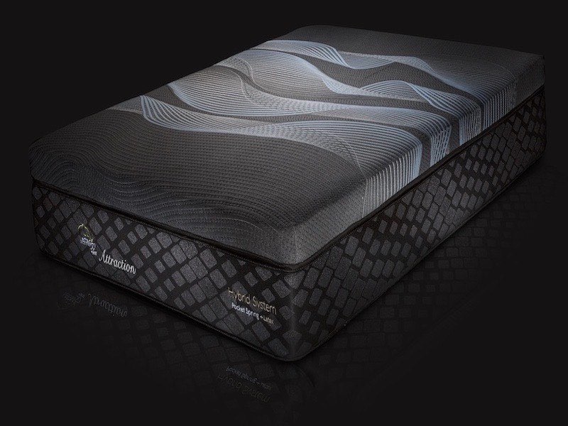 Lester Attraction - Colchón Queen Size Ortopédico Híbrido de Lujo (Látex+Pocket Spring+Nano Pocket+Memory Foam) - Hipoalergénico con Telas Antibacterianas - Calidad Superior - 10 Años de Garantía