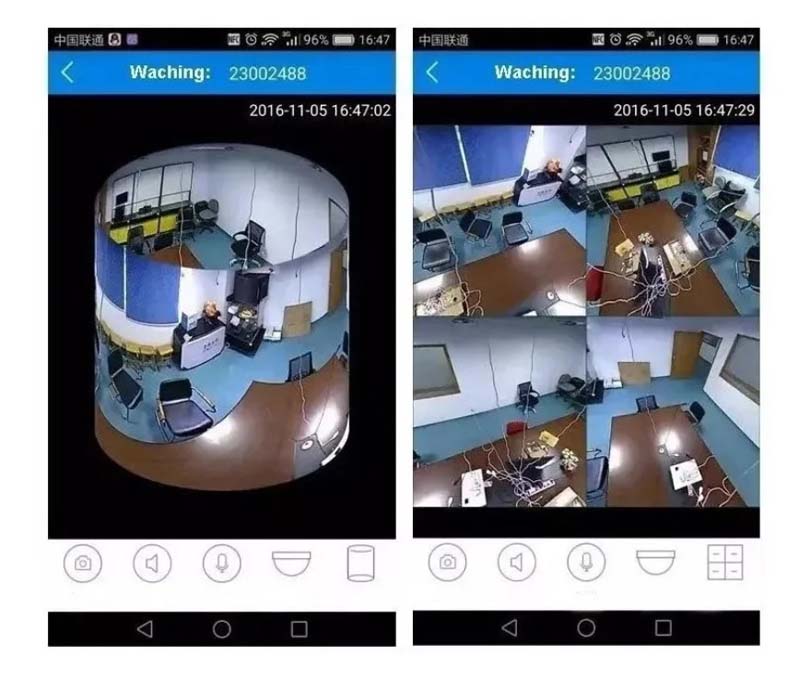 Camara Foco 360 Grados Wifi Ip Seguridad Espía Oculta Hd Spy