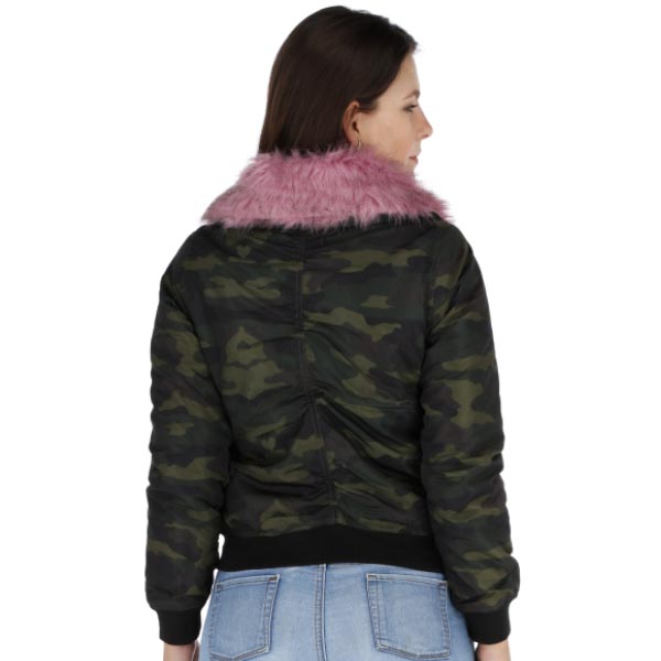 Chamarra de camuflaje mujer best sale