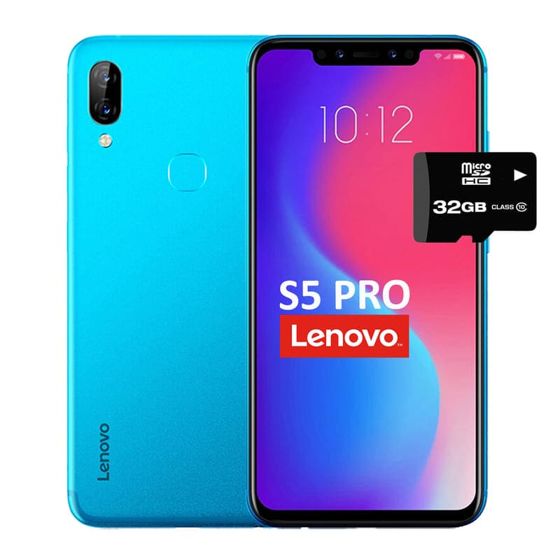 Celular Lenovo S5 Pro 64g - Azul + MicroSD 32gb