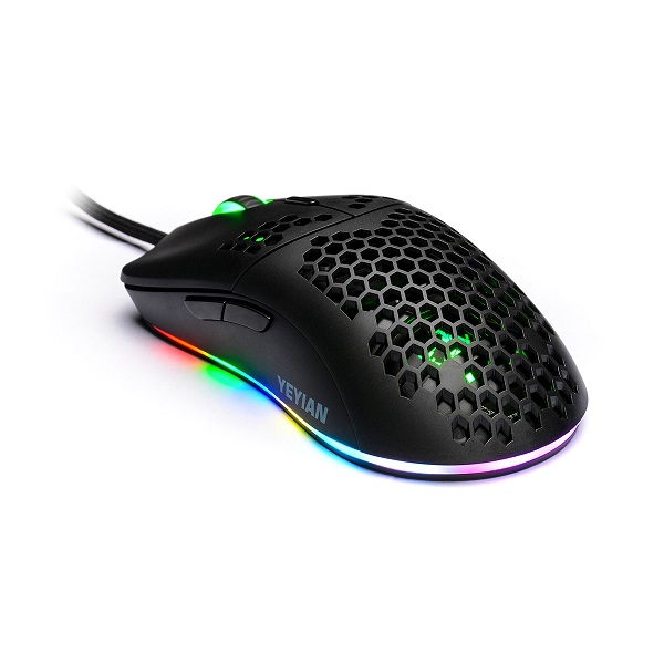 Mouse Yeyian Links Alambrico, Rgb, 7200dpi Negro(ymg-24310)