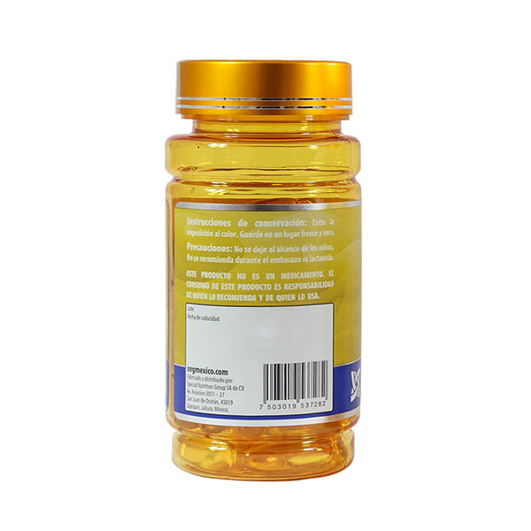 Omega 3 EPA y DHA, Aceite de Pescado con sabor limon y vitamina D Maklen Paquete de 3 frascos