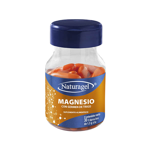 Magnesio con Germen de Trigo Naturagel Paquete de 3 frascos