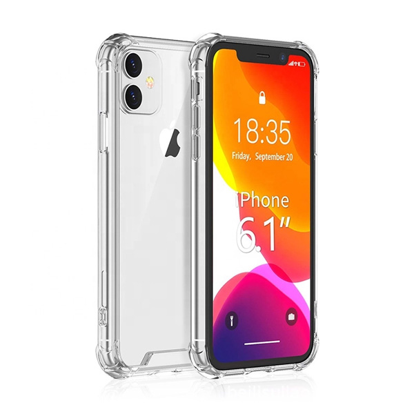 Funda iPhone 11 Transparente 2 en 1 Acrigel Silicon y Acrilico