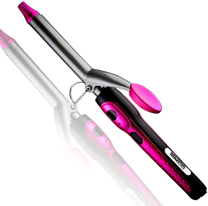  TENAZA RIZADORA 19MM TITANIUM NEGRO ROSA TIMCO      TCX-19