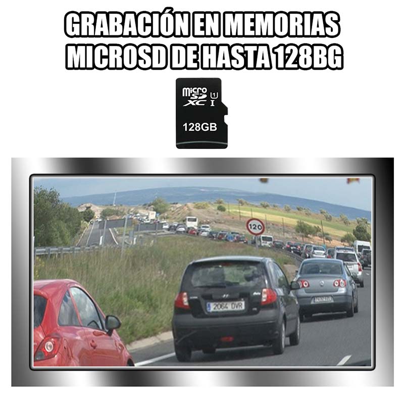 Grabador Doble Camara para Vehiculo Auto Transmisión 4G GPS