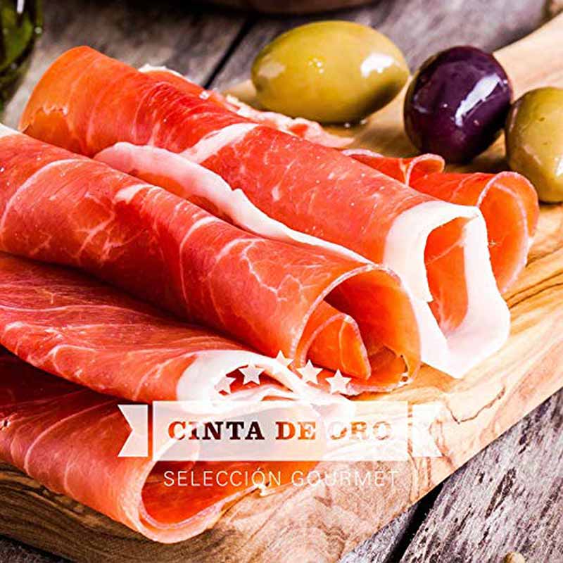 Jamón Serrano Cinta de Oro Premium rebanado 500 g