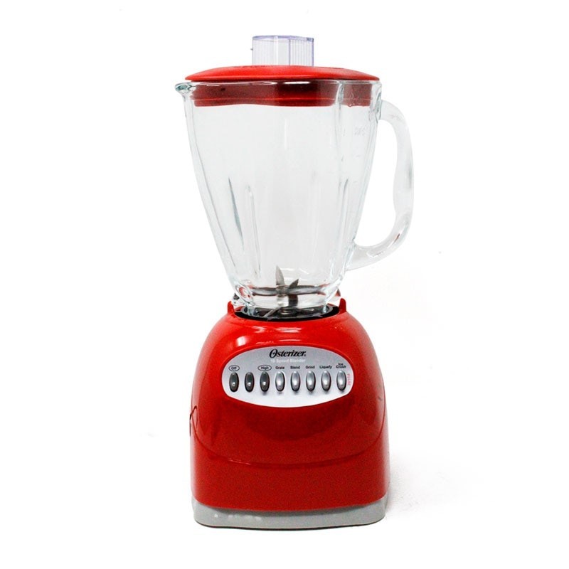  LICUADORA 10 VEL 1.25LT VASO DE VIDRIO CUBE ROJO OSTER  M6798
